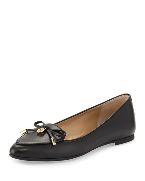 black michael kors flats ames|michael kors snakeskin flats.